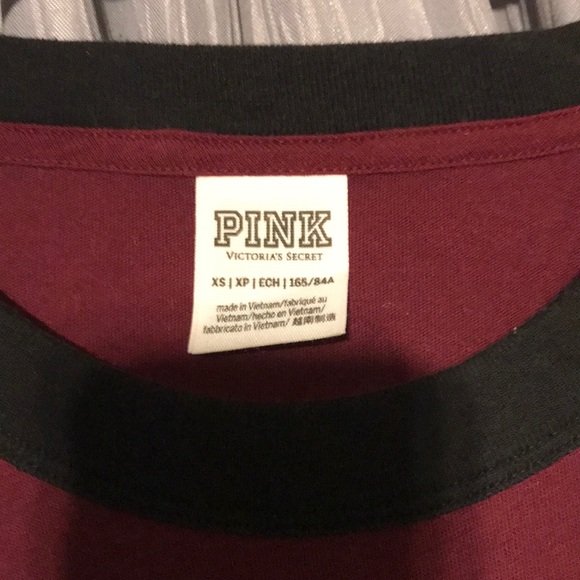 VS Pink maroon gold sequin tee - Picture 3 of 5